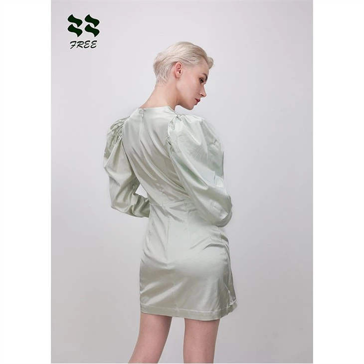 voluminous sleeve dress